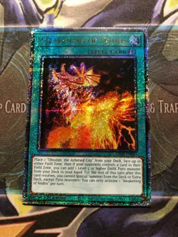 *** AWAKENING OF VEIDOS *** QUARTER CENTURY SECRET RARE PHNI-EN095 YUGIOH! - Image 1