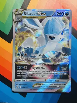 Glaceon VSTAR SWSH197 SWSH: Sword & Shield Black Star Promo Pokemon Card NM - Image 1