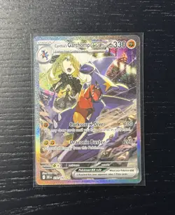Pokemon TCG Cynthia's Garchomp ex 232/182 SIR Holo Card Great Condition - Image 2