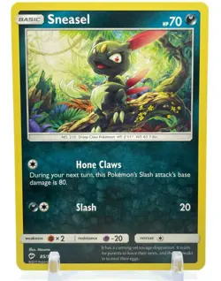 Pokemon Sun & Moon Burning Shadows 85/147 Sneasel 4X Mint/NM 4 Cards Playset X4 - Image 2