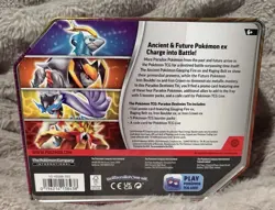 Pokemon Paradox Destinies TCG Raging Bolt EX Tin Cards 5 Booster Packs New - Image 2
