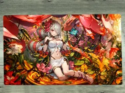 WVICM Playmat Traptrix Pinguicula TCG CCG Mouse Pad Trading Card Game Mat Bag - Image 1