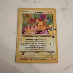 Pokemon TCG Birthday Pikachu Trading Card #24 Celebrations Set-Near Mint - Image 1