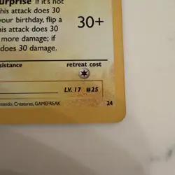 Pokemon TCG Birthday Pikachu Trading Card #24 Celebrations Set-Near Mint - Image 3