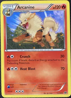 Arcanine 13/99 Next Destinies Regular - Pokemon Card - Image 1