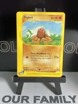 Pokemon Expedition Diglett Common Card 106/165 NM - Image 2
