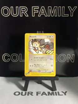 Pokemon Card Expedition Base Meowth 121/165. E Series 2002 - Image 1