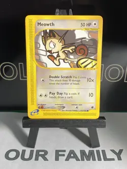 Pokemon Card Expedition Base Meowth 121/165. E Series 2002 - Image 2