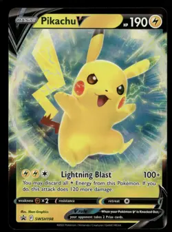 Pikachu V - SWSH: Sword & Shield Promo Cards SWSH198 Pokemon TCG - Image 1