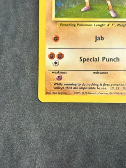 Hitmonchan 7/102 Base Set Holo Unlimited Rare Pokemon TCG Card - Image 5
