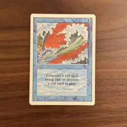 Blue Elemental Blast LP Revised Edition Magic the Gathering Card MTG TCG - Image 1