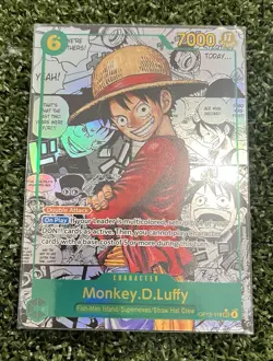 Luffy OP13-118 SEC Manga Alt Art Carrying on His Will One Piece Card English - Image 1