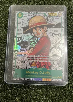 Luffy OP13-118 SEC Manga Alt Art Carrying on His Will One Piece Card English - Image 2