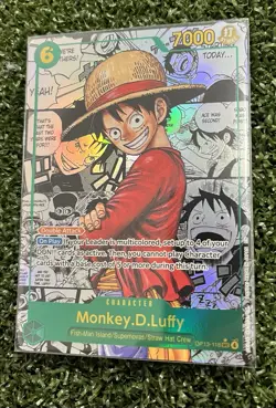 Luffy OP13-118 SEC Manga Alt Art Carrying on His Will One Piece Card English - Image 3