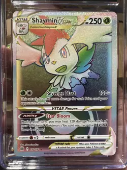 Pokemon TCG Shaymin VSTAR Holo Card Brilliant Stars Rainbow Rare 173/172 - Image 2
