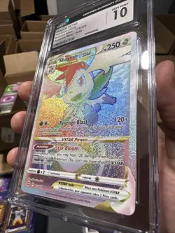 Pokemon TCG Shaymin VSTAR Holo Card Brilliant Stars Rainbow Rare 173/172 - Image 4