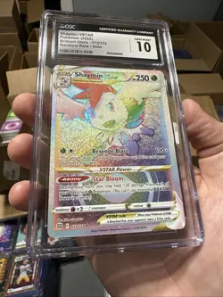 Pokemon TCG Shaymin VSTAR Holo Card Brilliant Stars Rainbow Rare 173/172 - Image 5