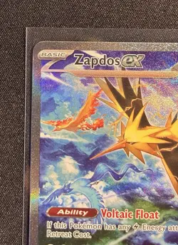 Zapdos EX 202/165 - Scarlet & Violet-151 Pokemon TCG 2023 Holo - M/LP Card - Image 3