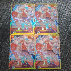 Monkey.D.Luffy OP05-119 SEC x4 - One Piece TCG - English Card Near-Mint playset - Image 1