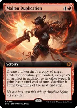 MTG English Molten Duplication (Extended Art) NM Foil - Image 1