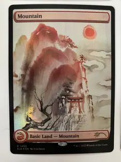 4x Mountain (1402) *FOIL* SECRET LAIR: Meditations On Nature MT/NM MTG Comb Ship - Image 2