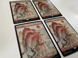 4x Mountain (1402) *FOIL* SECRET LAIR: Meditations On Nature MT/NM MTG Comb Ship - Image 3