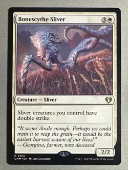 MTG / Bonescythe Sliver / CMM / #815 / Regular / Rare / NM - Image 1
