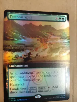 Tectonic Split (Extended Art) MTG Avatar (TLE) R0208 (Foil) NM - Image 1