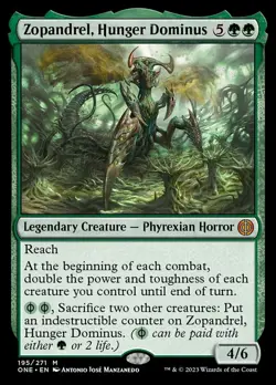 MTG Zopandrel, Hunger Dominus - Foil, NM-Mint, English Phyrexia: All Will Be One - Image 1