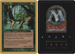 River Boa - Matt Linde - 1999 ~ Heavily Played World Championship L MTG Magic Ul - Image 1