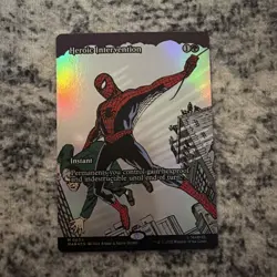 MTG Marvel's Spider-Man Heroic Intervention Borderless Foil Mythic #0034 - Image 1
