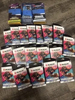 Lot Of 18 New Magic The Gathering Foundations Jumpstart Boxes 20 Booster Packs - Image 1