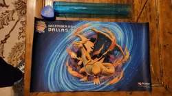 Pokemon Regional Championship 2016 Dallas TX Mega Charizard Y Playmat - Image 1
