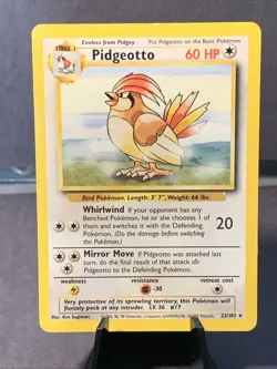 Pokemon TCG Pidgeotto #022/102 Base Set Regular Unlimited WOTC VTG - Image 1