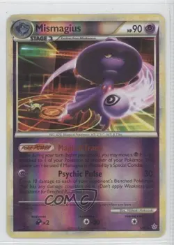 Mismagius Reverse Foil Pokemon HeartGold & SoulSilver Unleashed #5 2010 - Image 1