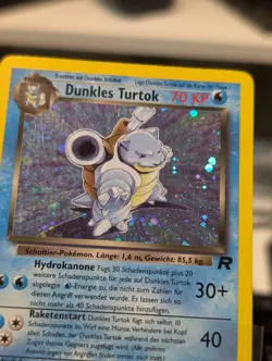 GERMAN DARK BLASTOISE DUNKLES TURTOK 3/82 HOLO RARE POKEMON TCG DAMAGED READ - Image 5