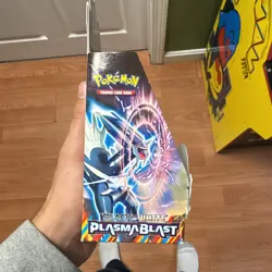 Black & White Plasma Blast Pokemon EMPTY Booster Box - Image 5
