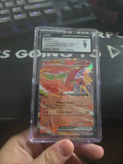 Pokemon TCG 2023 Ho-Oh Ex 7/34 Charizard & Ho-Oh Ex Deck CGC 9 - Image 1