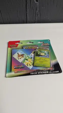 Pokemon Prismatic Evolutions Tech Sticker Collection - Leafeon - Image 1