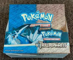 Pokemon HS Triumphant EMPTY Booster Pack Box - Image 2