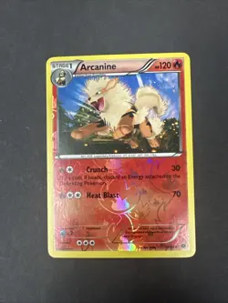 2012 Pokemon Black & White Next Destinies Arcanine Reverse Holo #13 - Image 2