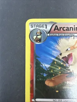 2012 Pokemon Black & White Next Destinies Arcanine Reverse Holo #13 - Image 3