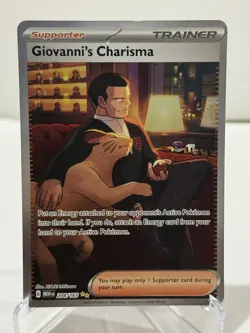 Giovanni's Charisma 204/165 Sv: Scarlet & Violet 151 Holo Pokemon TCG - Image 1