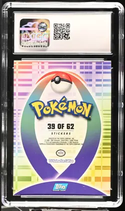 2001 Pokemon TV Animation Johto Series 1 Sticker #195 Quagsire CGC 8 - Image 2