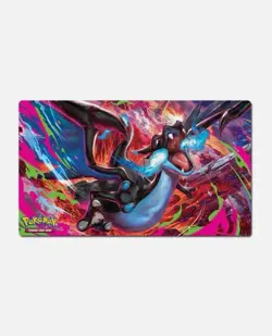 Pokemon Mega Charizard UPC Playmat Phantasmal Flames PLUS BONUS PLAYMAT - Image 1