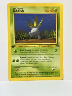 Pokemon Oddish Jungle 58/64 1st Edition NM - Image 1