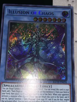YuGiOh! Illusion of Chaos BACH-EN034 Secret Rare 1st Edition NM - Image 5