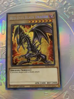 YuGiOh! Red-Eyes Black Dragon MP22-EN267 Prismatic Secret Rare 1st Edition NM - Image 2