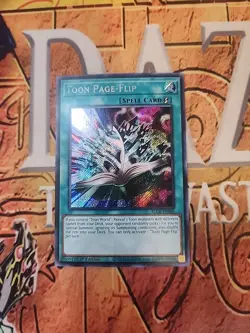 Toon Page-Flip BLCR-EN068 Secret Rare 1st Edition NM Yugioh - Image 1