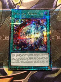 *** BRILLIANT FUSION *** QUARTER CENTURY SECRET RARE RA04-EN254 YUGIOH! - Image 1